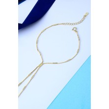 Innuendo Jewelry 925 Ayar Gümüş Ezme Zincirli Şahmeran