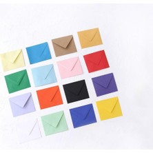 Bimotif Minik Zarf, 7x9 cm 25 Adet (Siyah)
