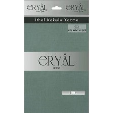 Eryal İpek Yazma Eryal Ipek Düz Renk Poşetli Oyalık Yazma 072 Kül Mint Yeşili