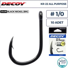 Decoy Kr-22 All Purpose Delikli Olta Iğnesi Bn #1/0 (10 Adet)