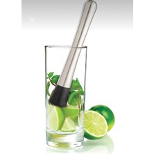 Çeliker Paslanmaz Çelik 20CM Mojito Bar Kokteyl Tokmağı Meyve ve Buz Ezici