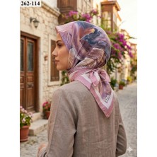 Moon Scarf Desenli Bambu Pamuk Eşarp 262-114