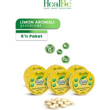 Healbe Şekersiz Şekerleme | 6 Adet, Limon Aromalı, Vitamin ve Mineral Destekli