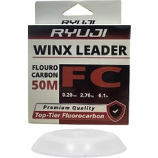 Ryuji Winx Fc 50MT 0.20MM %100 Fluorocarbon Leader Misina