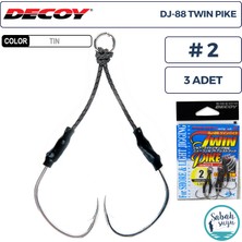 Decoy Dj-88 Twin Pike Çiftli Asist Iğnesi #2 (3 Adet)