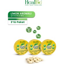 Healbe Şekersiz Şekerleme | 3 Adet, Limon Aromalı, Vitamin ve Mineral Destekli