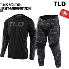 Tld Siyah Kamuflaj Jersey Pantolon Takımı