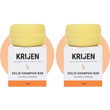 Krijen Hindistan Cevizi & Portakal Kabuğu Katı Şampuan 100 gr (2 Paketi)