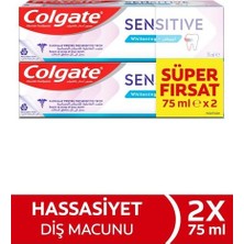Colgate Sensitive Diş Macunu 75 ml x 2 Koruyucu Özellikli Hassas Dişler İçin Beyazlatıcı Formül