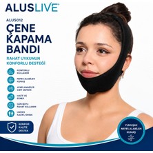 Aluslive Aluslıve Premium Çene Kapama Bandı Ayarlanabilir Çene Desteği Bandı