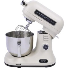 Berghoff Gem Retro 5 L Stand Mikser – 1600 W, Dayanıklı Döküm Alüminyum Gövde / Vanilya Krem