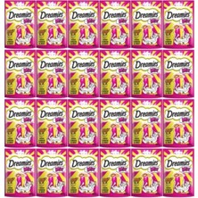 Dreamies Mix Peynirli-Sığır Etli Kedi Ödül Maması 60 gr x 24 Yaş Grubu İçin Lezzetli Atıştırmalık