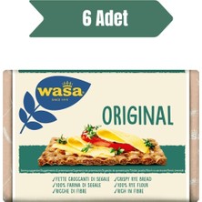 Wasa Crispbread Original 275 gr 6 Adet Tahıllı Ekmek Zengin Lif Özelliği ile Sağlıklı Atıştırmalık