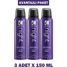 Caldion Night Deodorant Erkek 150 ml 3 Adet