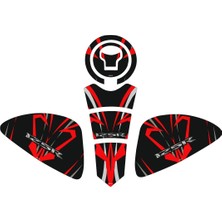 Aras Reklam ve Moto Aksesuar Honda CB125R 2018-2019 Uyumlu Tank Pad Seti