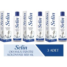 Selin Parfümlü Kolonya Okyanus Esintisi 400 ml - 3'lü Set