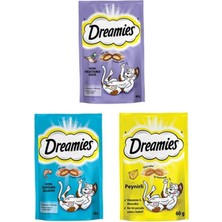 Dreamies Kedi Ödül Maması 60 gr 3 Adet Ördek-Peynir-Somon