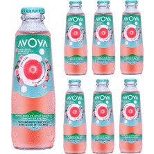 Avoya Çilek ve Gül Aromalı Maden Suyu 6'lı Paket 200 ml Doğal ve Ferahlatıcı İçecek