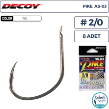 Decoy As-03 Pike Light Jigging Asist Iğne Tın #2/0 (8 Adet)
