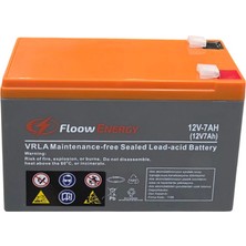 Floow Energy 12V 7AH  Bakımsız Ups Akü 2026 Üretim