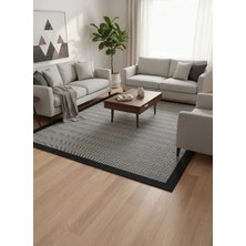 Fenomen Carpet Lotus Koleksiyonu Bordürlü Temizlenebilir Sisal Halı
