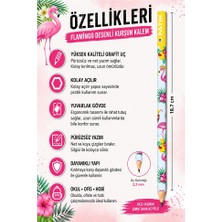 Artlantis Flamingo Kurşun Kalem 1 Adet Fatih Yuvarlak Gövdeli Siyah Kurşun Kalem 2b Yumuşak Yazım Kolay Tutuş Kaliteli Okul Sınıf