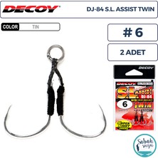 Decoy Dj-84 Super Light Çiftli Asist Iğnesi #6 (2 Adet)