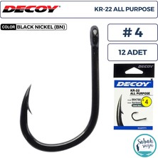 Decoy Kr-22 All Purpose Delikli Olta Iğnesi Bn #4 (12 Adet)