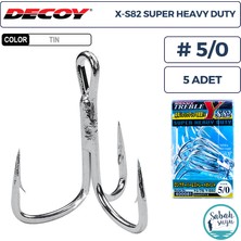 Decoy Y-S82 Super Heavy Duty Treble Üçlü Iğne Tın #5/0 (5 Adet)