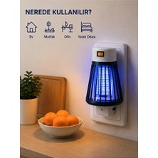 Byanes Gece Lambalı Sinek ve Böcek Öldürücü Elektrikli Sivrisinek Kovucu Iç Mekan Kullanım