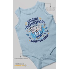 Morivo Kids Adana Demirspor Temalı Sıfır Kol Bebek Body %100 Pamuk