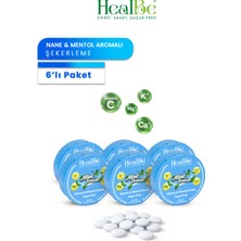 Healbe Şekersiz Şekerleme | 6 Adet , Nane & Mentol Aromalı, Vitamin ve Mineral Destekli