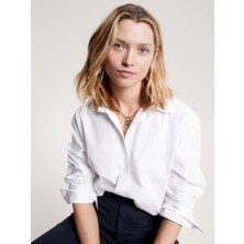 Tommy Hilfiger Organıc Co Easy Fıt Solıd Shırt