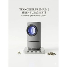 Byanes Vakumlu Fotokatalitik Sinek Öldürücü Cihaz - Sessiz LED Işıklı Sinek Tuzağı Dumansız Kimyasalsız