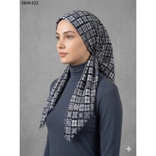 Huzurlu İpek Huzurlu Ipek Desenli Flamlı Pamuk Eşarp 1019-122