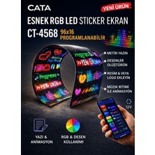 Cata CT-4568 LED Matrix Panel Rgb Bluetooth Kumandalı Kayar Yazı LED Ekran