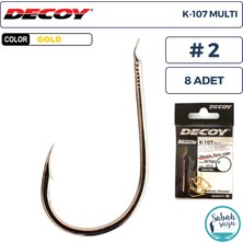 Decoy K-107 Multi Olta Iğnesi Gold #2 (8 Adet)