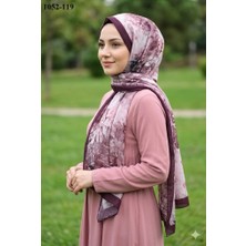 Moon Scarf Bambu Kraş Pamuk Şal (Mürdüm) 1052-119