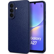 Coolacs Samsung Galaxy A27 Uyumlu Deri Dokulu Yumuşak Silikon Telefon Kılıfı Kapak