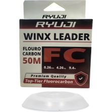 Ryuji Winx Fc 50MT 0.26MM %100 Fluorocarbon Leader Misina