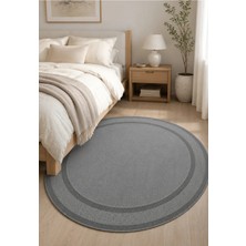 Halı Sepeti Modern Sisal 8001 Antrasit Daire Leke Tutmayan Kaymaz Taban Salon Mutfak Koridor Balkon Halısı