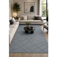 Halı Sepeti Modern Sisal 8002 Antrasit Leke Tutmayan Kaymaz Taban Salon Mutfak Koridor Balkon Halısı