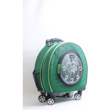 Migno Diamond Model Küçük Boy Kedi Köpek Taşıma Çantası Yeşil