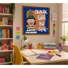 Othello Art Olacak Gibi Bu Sene Motivasyon Tablosu – Çalışma Odası ve Öğrenci Odası Kanvas Tablo
