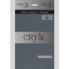 Eryal İpek Yazma Eryal Ipek Düz Renk Poşetli Oyalık Yazma 715 Gri