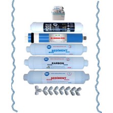 Inline Sistem Tüm Kapalı Kasa Su Arıtma Cihazı Filtresi,5 Li Filtre Seti