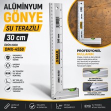 Dmax Alüminyum Gönye Su Terazili Ultra Hassas 30 cm Ürün Kodu DMX-4558