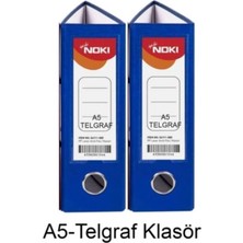 Noki Telgraf Klasör Genis A5 Mavi