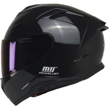 Mts X340 Full Face Kask Parlak Siyah - Motodede