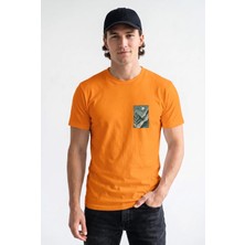 Unisex Regular Fit %100 Pamuk Bisiklet Yaka Premium Baskı Tişört